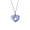 Mini Sterling Silver Twinkle Heart Necklace - Kabartsy