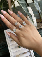14K Solid Emerald Cut Moissanite Ring - Kabartsy