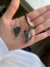 Fallen Debris Silver Necklace - Kabartsy