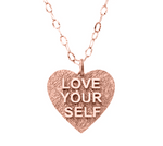 Love Yourself Gold Necklace - Kabartsy