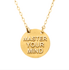 Master Your Mind Gold Necklace - Kabartsy