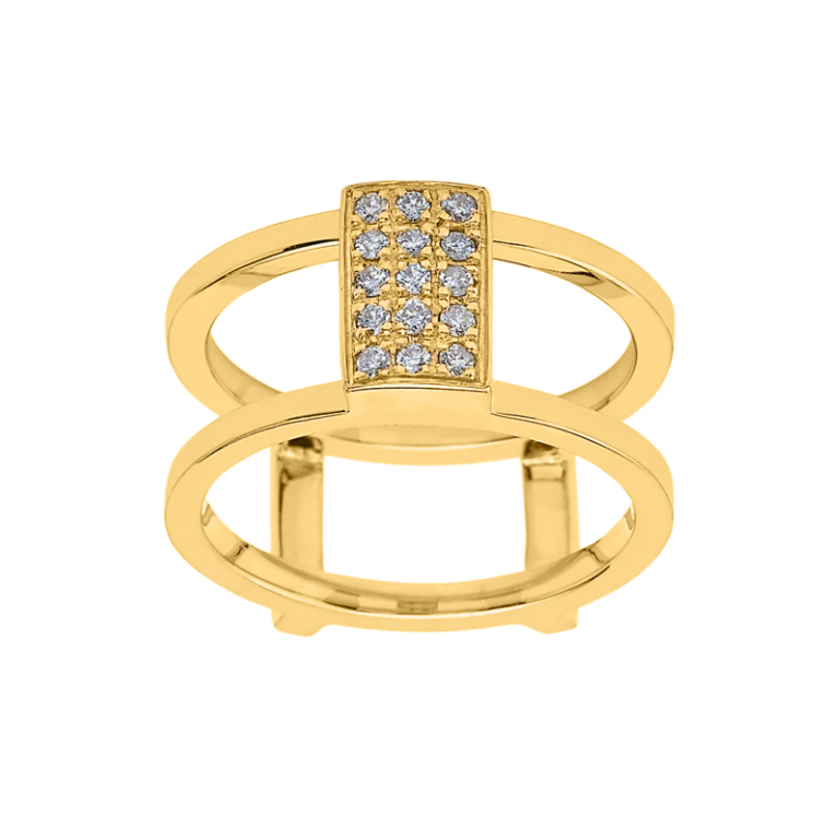 Merging Romance Gold Ring - Kabartsy