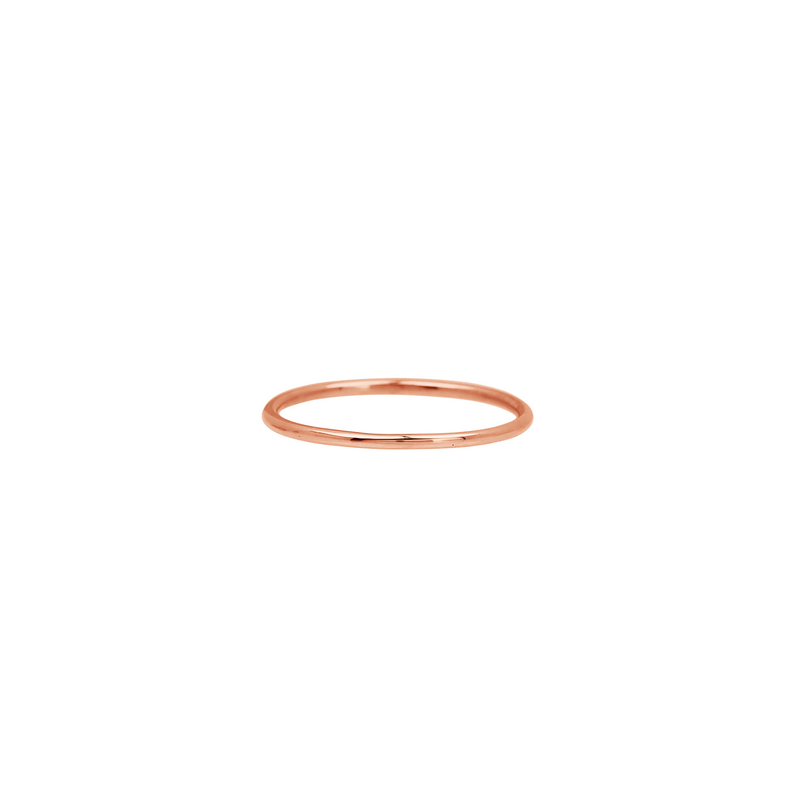 14K Solid Simple Gold Band - Kabartsy