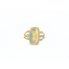 14K Solid Opal Ring - Kabartsy