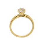 The Ellipse Gold Ring - Kabartsy
